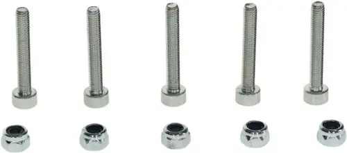 BOSCH Schraubenset mit mehreren langen und kurzen Schrauben sowie Unterlegscheiben, geeignet für verschiedene Anwendungen.
